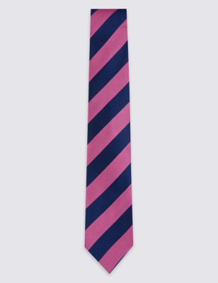 Pure Silk Bold Stripe Tie